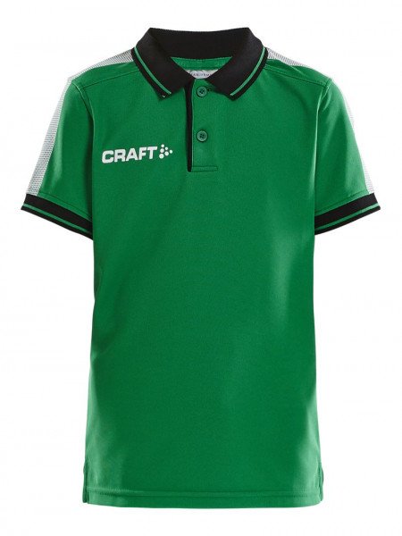 CRAFT Pro Control Poloshirt JR Team Green/Black