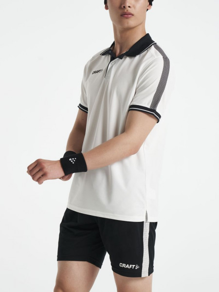 CRAFT Pro Control Poloshirt M White/Black