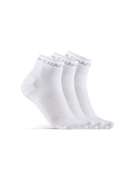 CRAFT CORE Dry Mid Sock 3-Pack WHITE