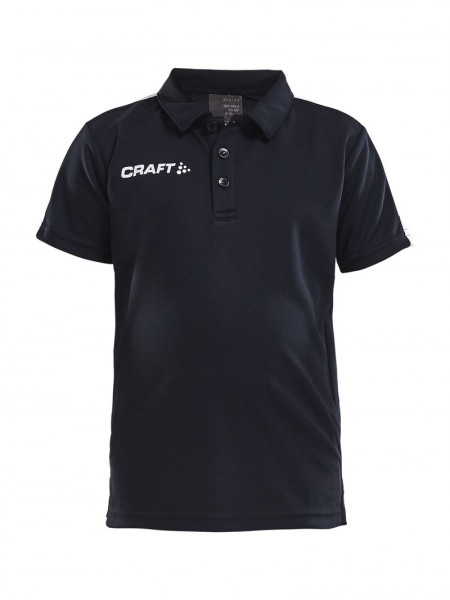 CRAFT Progress Polo Pique JR Black/White